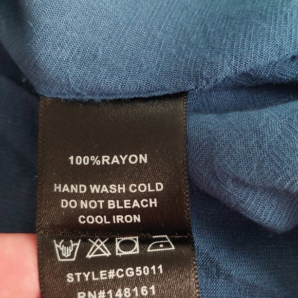 Altar'd State - Blue & White Floral Mini Dress Flowy - Picture 9 of 9